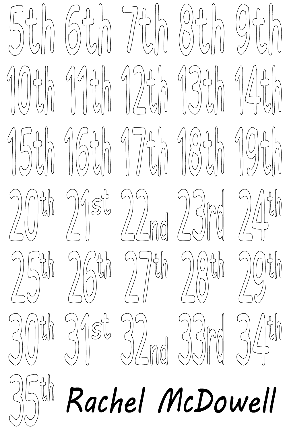 31 Colorable Cards