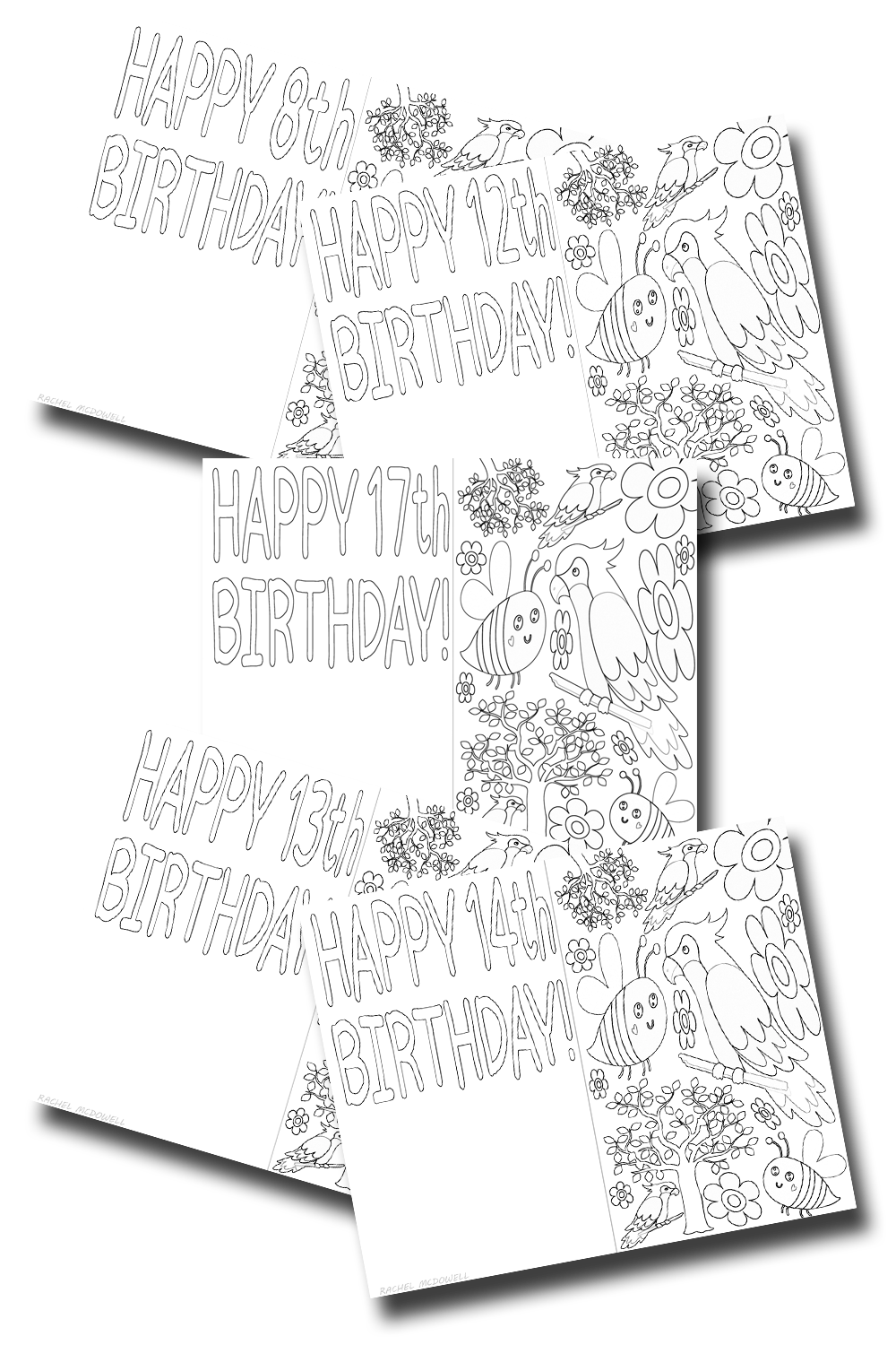Birthday Cards for Ages 5-35