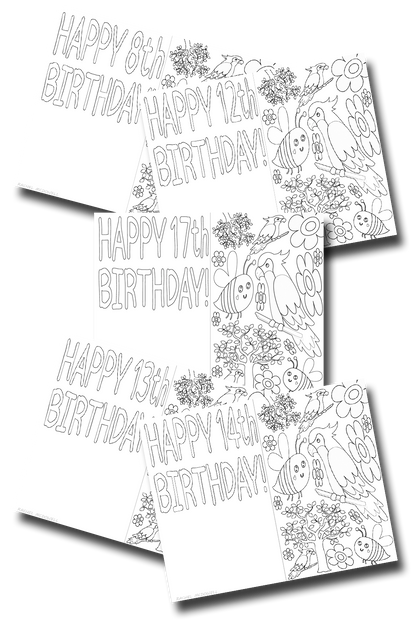 Birthday Cards for Ages 5-35